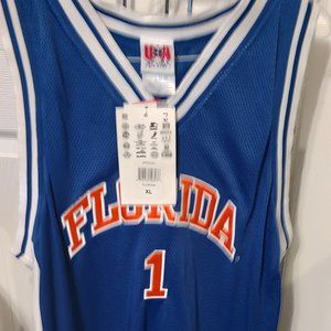 Florida Gators Basketball 1 Jersey VINTAGE NEW w TAGS RARE HTF X-Large ERROR